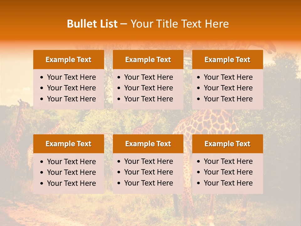 Tourism Grass Kruger PowerPoint Template