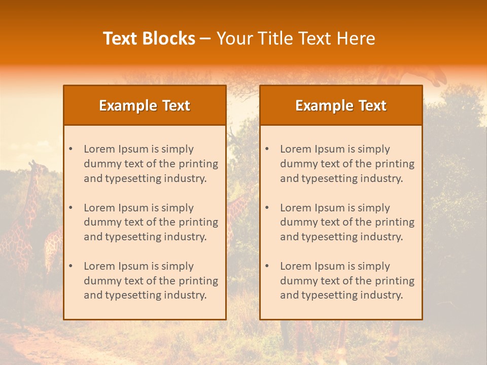 Tourism Grass Kruger PowerPoint Template