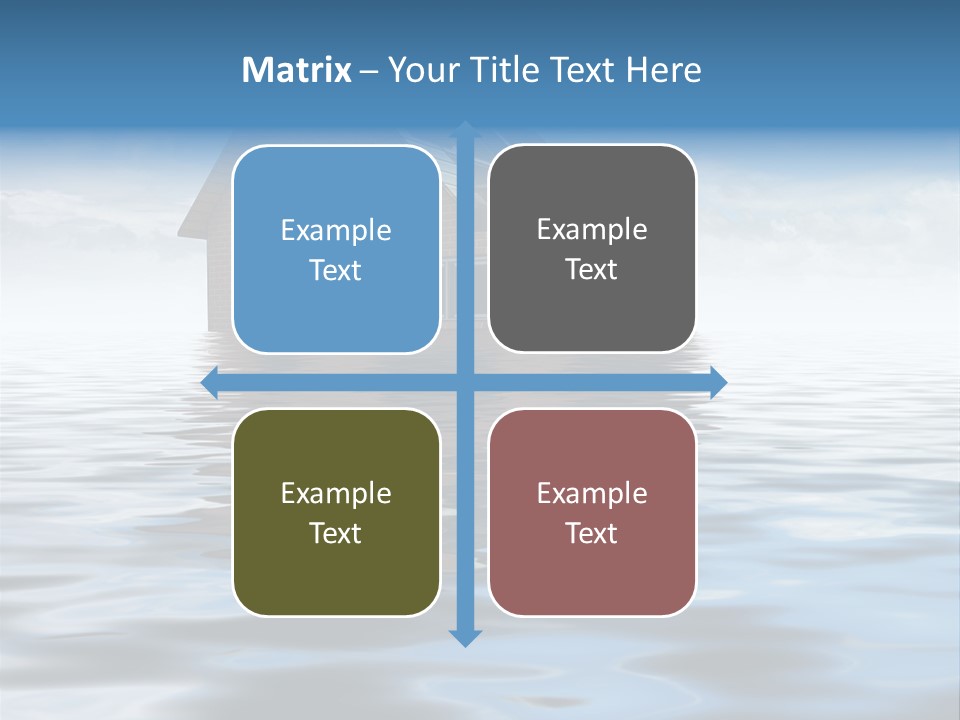 Reflection Development Door PowerPoint Template