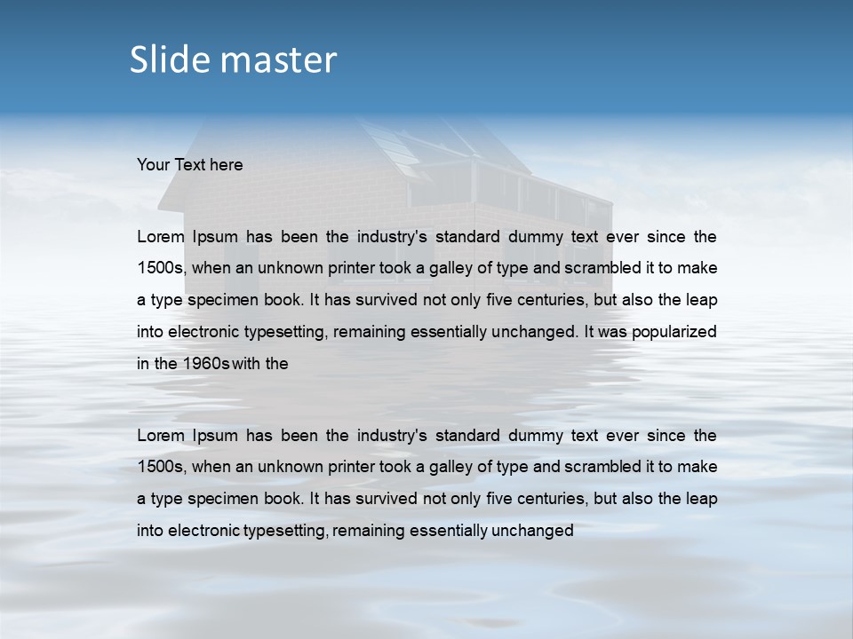 Reflection Development Door PowerPoint Template