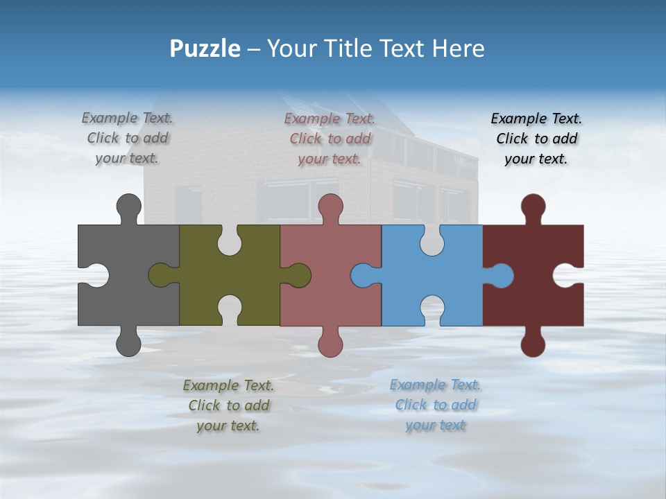 Reflection Development Door PowerPoint Template