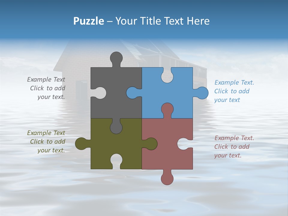 Reflection Development Door PowerPoint Template