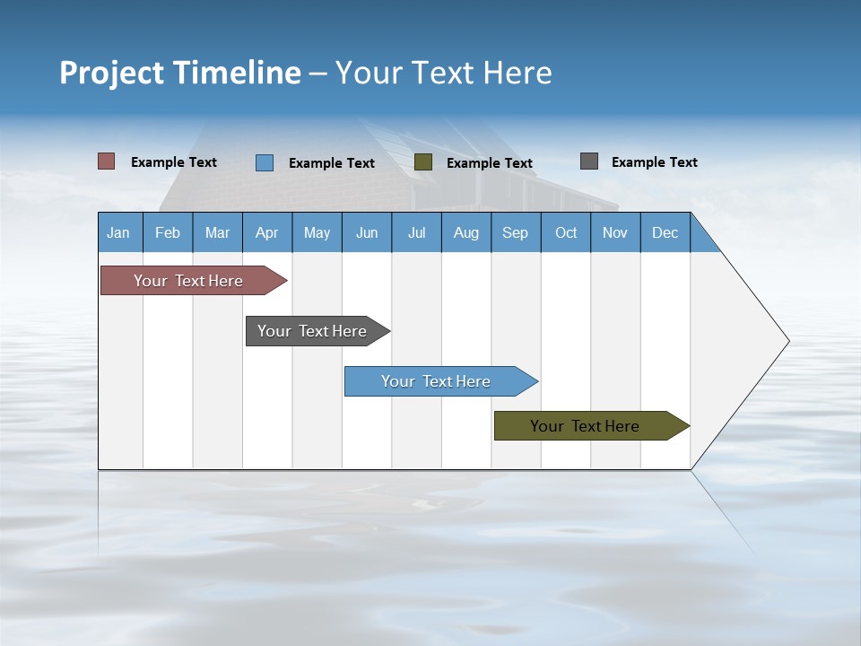 Reflection Development Door PowerPoint Template