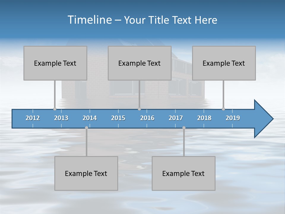 Reflection Development Door PowerPoint Template