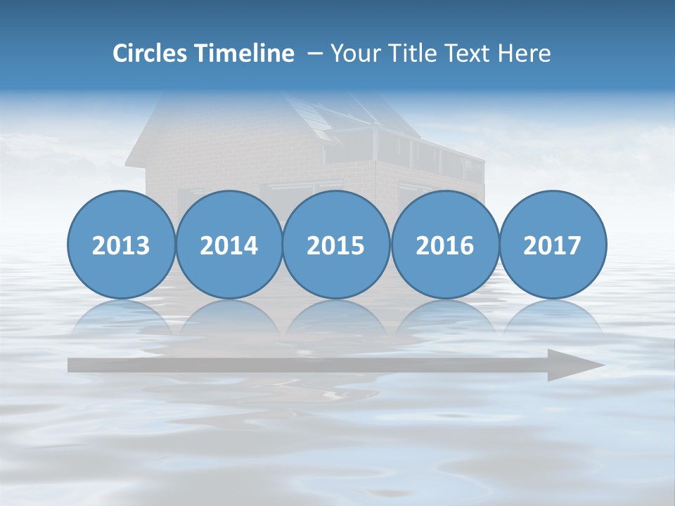 Reflection Development Door PowerPoint Template