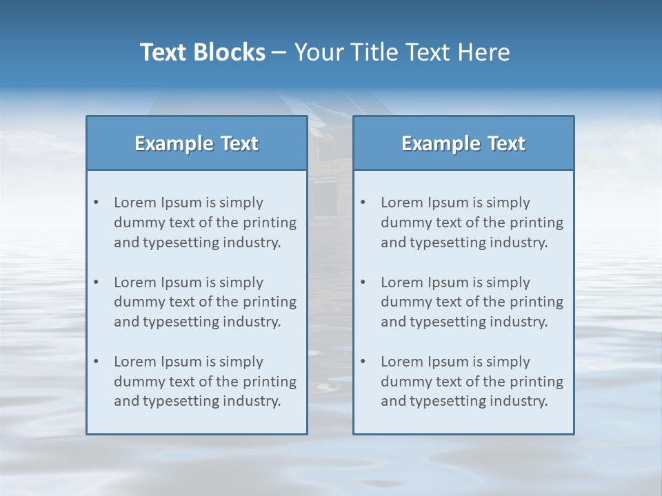 Reflection Development Door PowerPoint Template