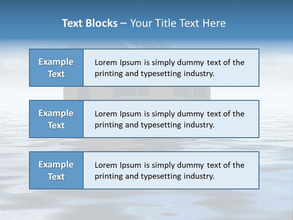 Reflection Development Door PowerPoint Template