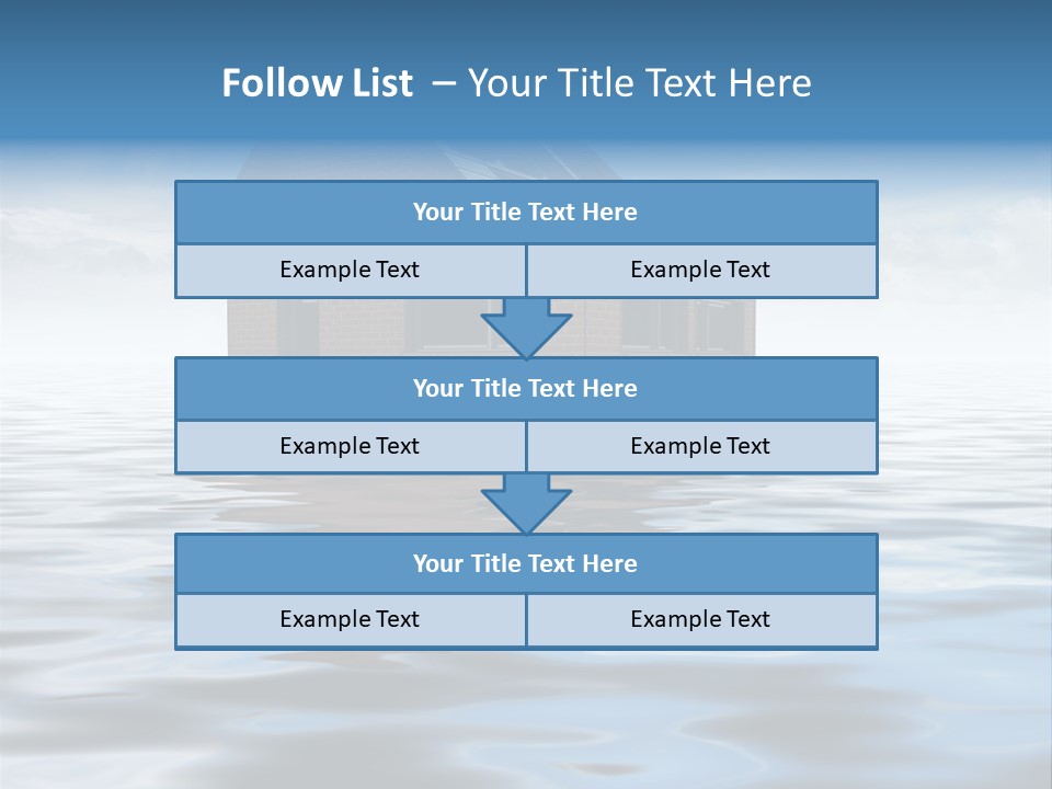 Reflection Development Door PowerPoint Template