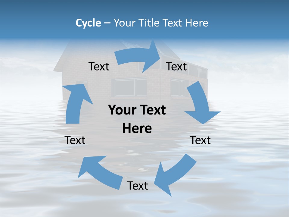 Reflection Development Door PowerPoint Template