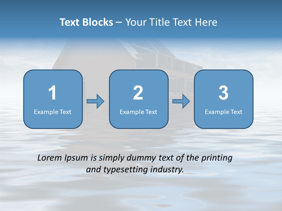 Reflection Development Door PowerPoint Template