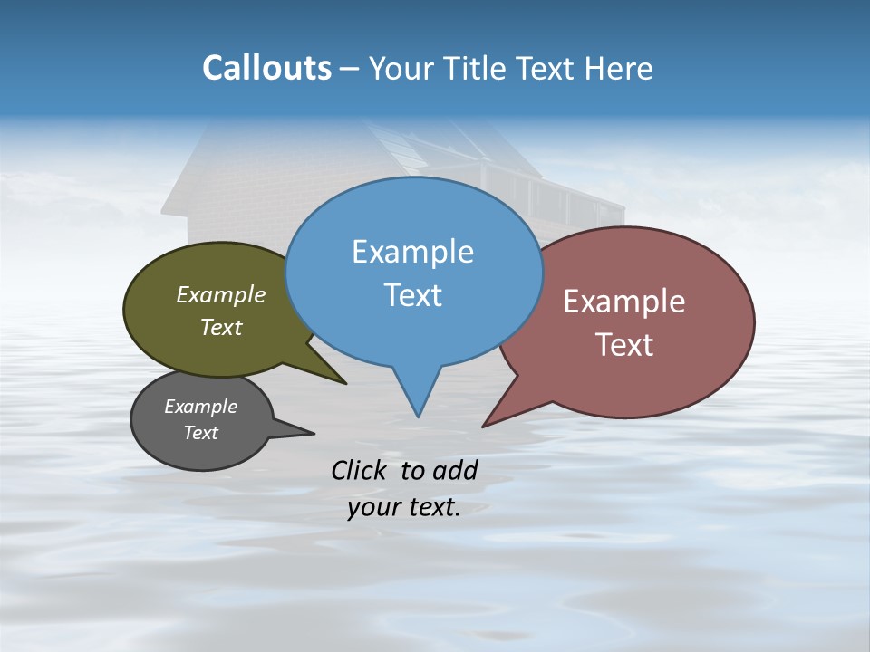 Reflection Development Door PowerPoint Template