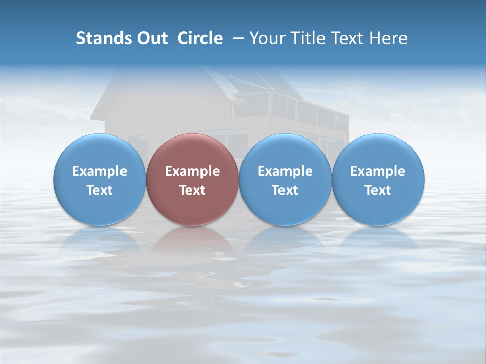 Reflection Development Door PowerPoint Template
