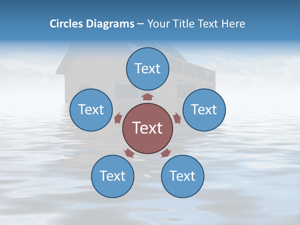 Reflection Development Door PowerPoint Template