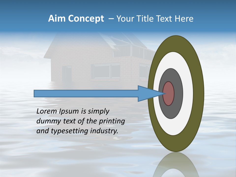 Reflection Development Door PowerPoint Template
