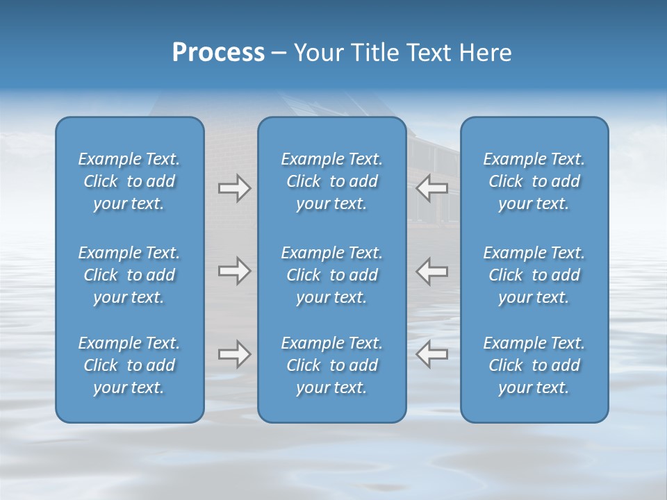 Reflection Development Door PowerPoint Template