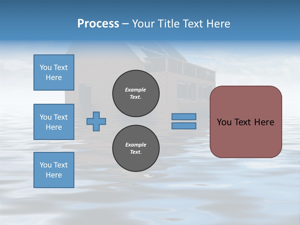 Reflection Development Door PowerPoint Template