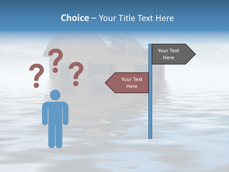 Reflection Development Door PowerPoint Template