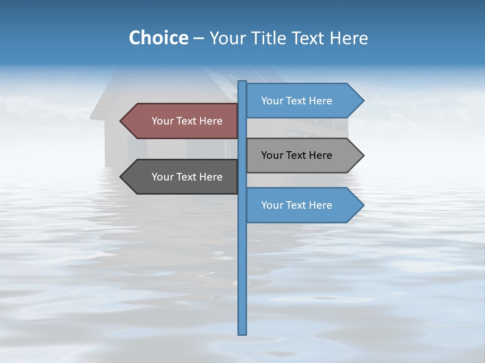 Reflection Development Door PowerPoint Template