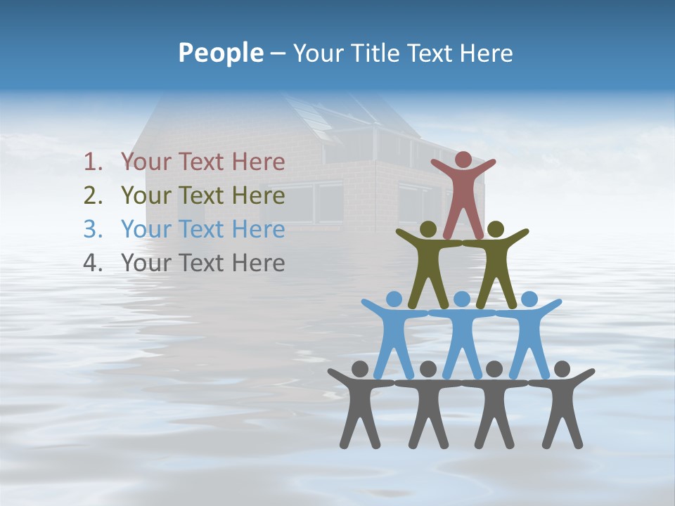 Reflection Development Door PowerPoint Template