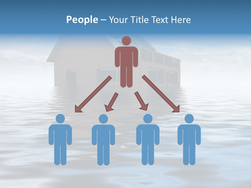 Reflection Development Door PowerPoint Template