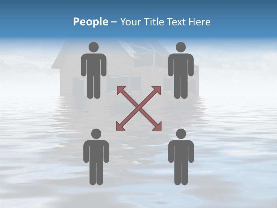 Reflection Development Door PowerPoint Template