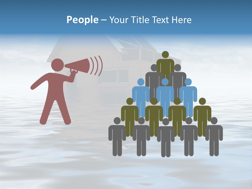 Reflection Development Door PowerPoint Template