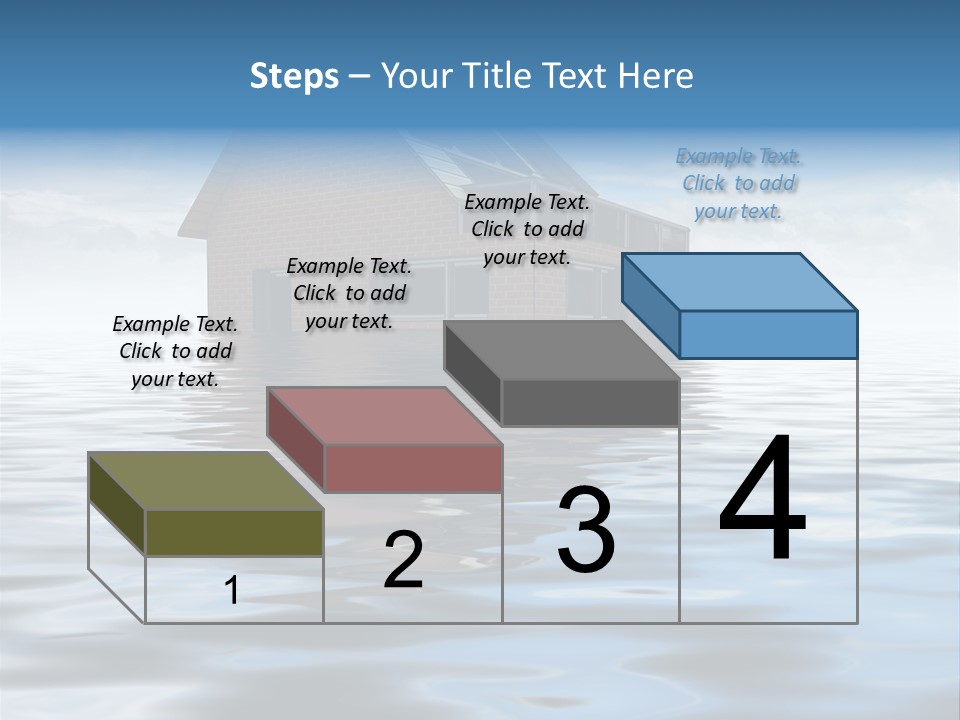 Reflection Development Door PowerPoint Template