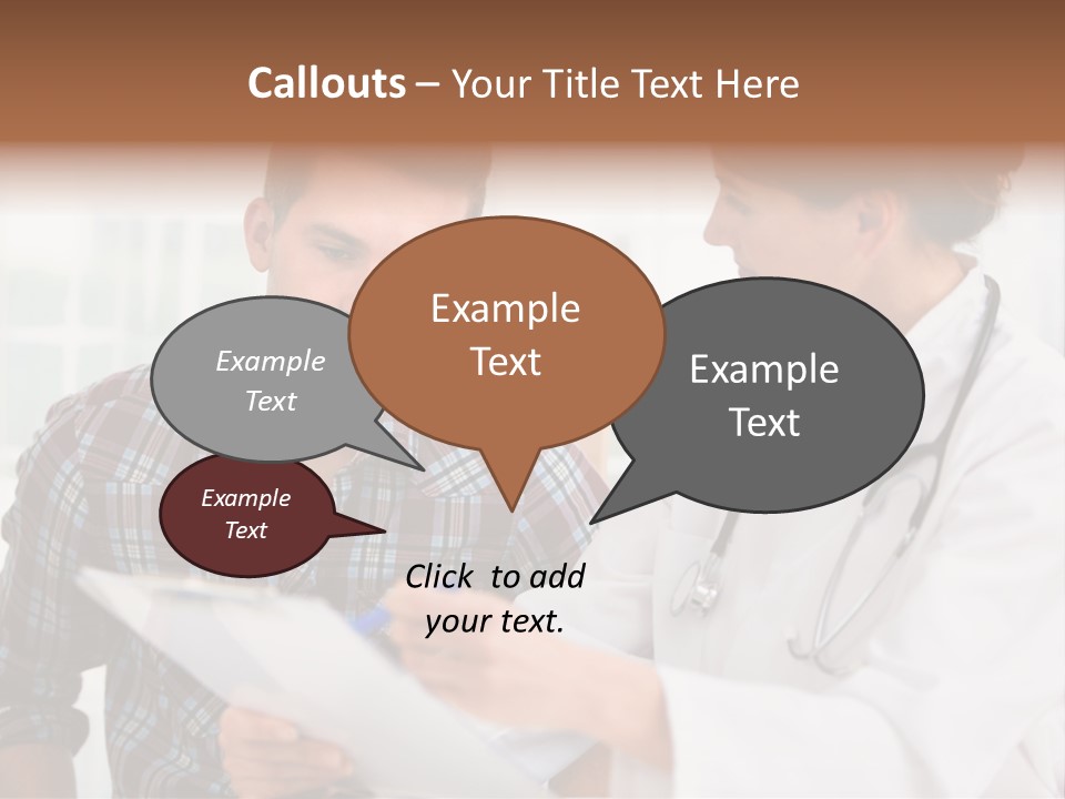 Care Explaining Occupation PowerPoint Template