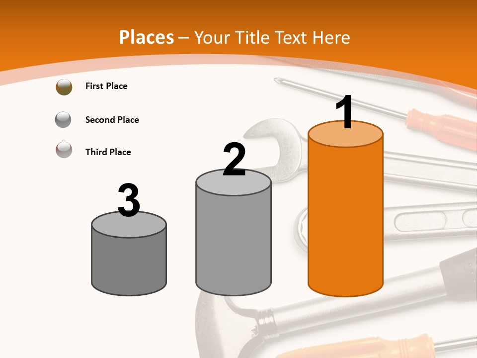 Industrial Isolated Spanner PowerPoint Template