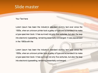 Industrial Isolated Spanner PowerPoint Template