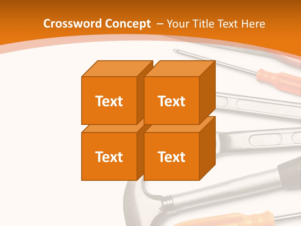 Industrial Isolated Spanner PowerPoint Template
