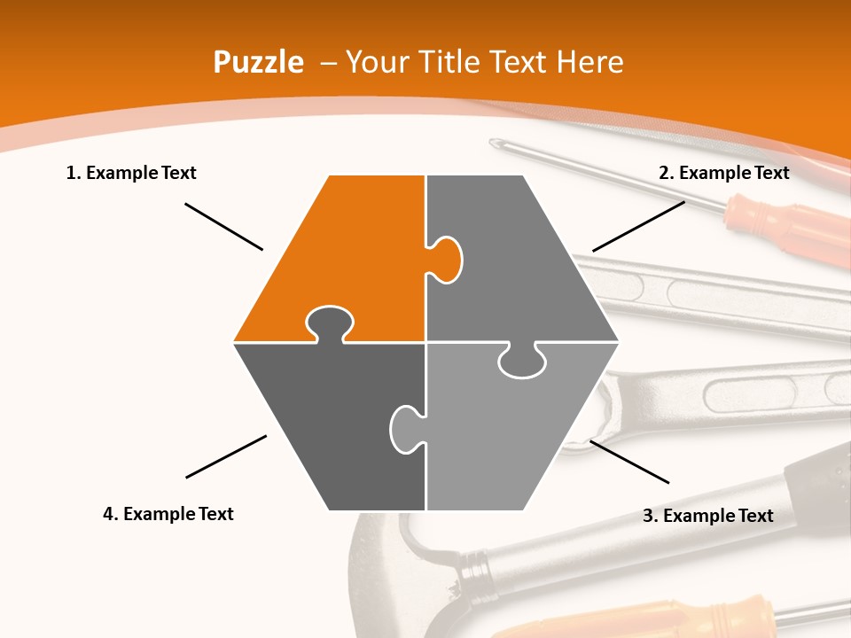 Industrial Isolated Spanner PowerPoint Template