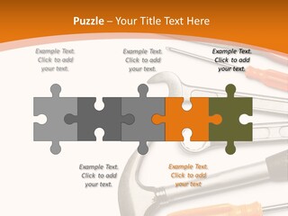 Industrial Isolated Spanner PowerPoint Template