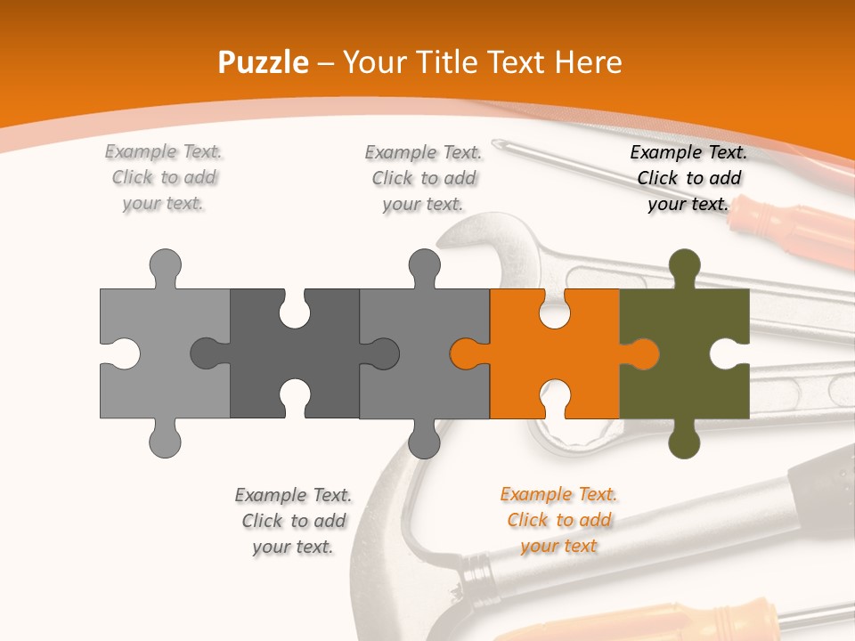 Industrial Isolated Spanner PowerPoint Template