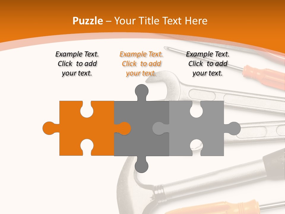 Industrial Isolated Spanner PowerPoint Template