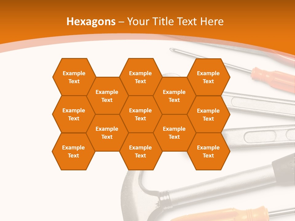 Industrial Isolated Spanner PowerPoint Template