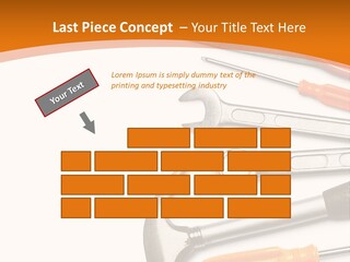 Industrial Isolated Spanner PowerPoint Template