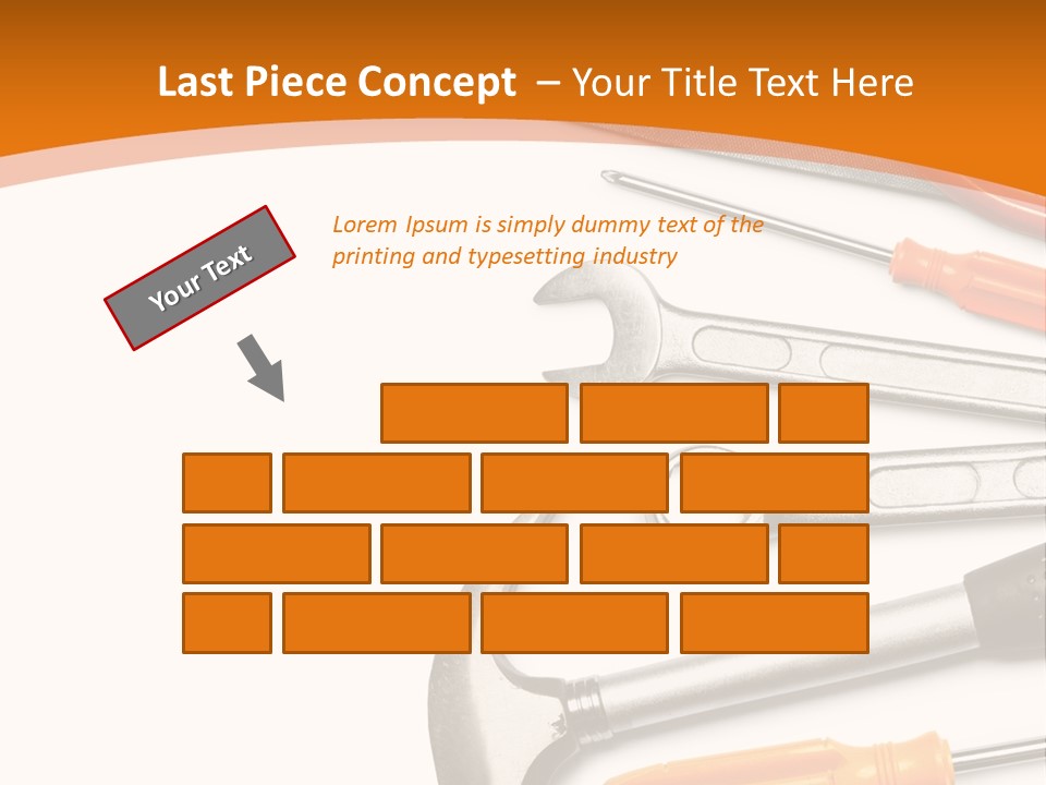 Industrial Isolated Spanner PowerPoint Template