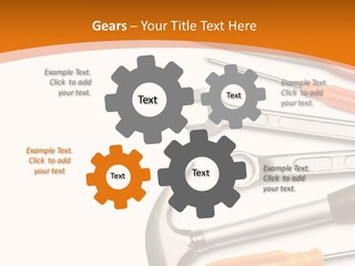 Industrial Isolated Spanner PowerPoint Template