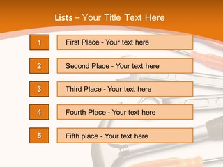 Industrial Isolated Spanner PowerPoint Template