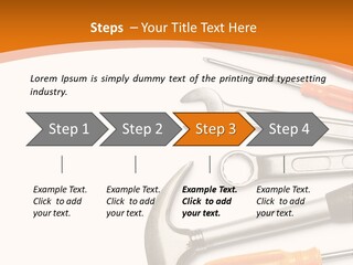 Industrial Isolated Spanner PowerPoint Template