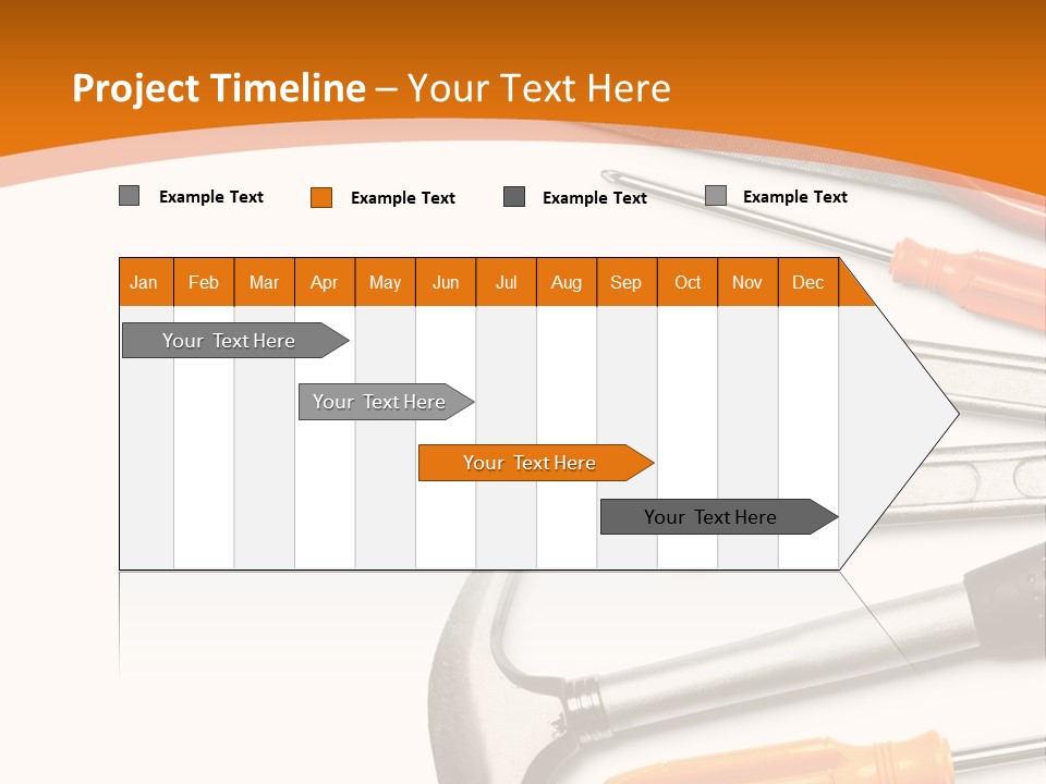 Industrial Isolated Spanner PowerPoint Template