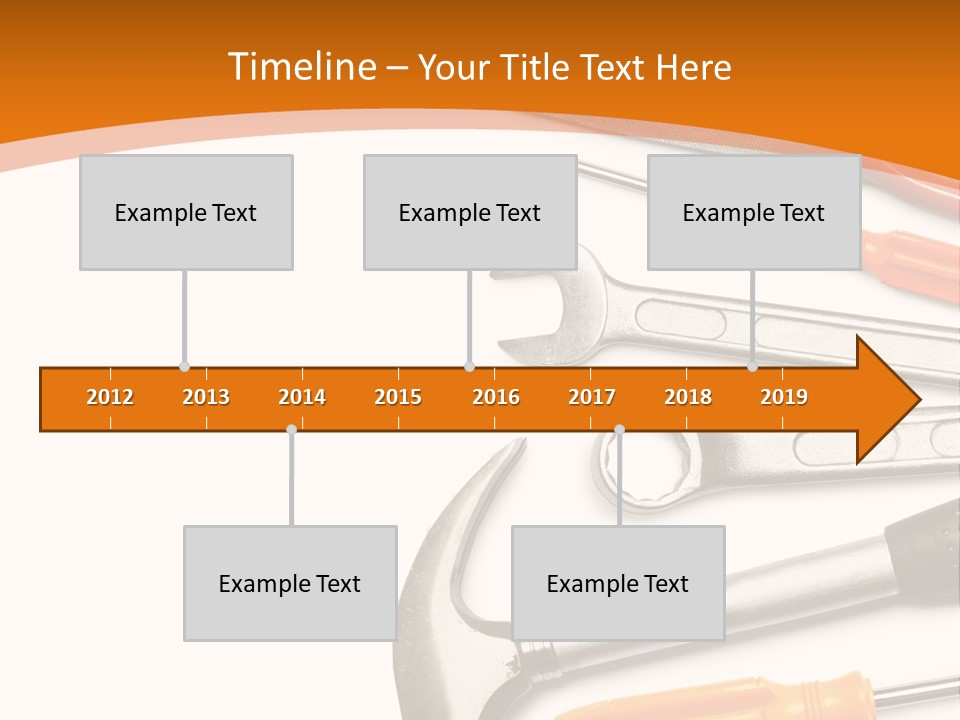 Industrial Isolated Spanner PowerPoint Template