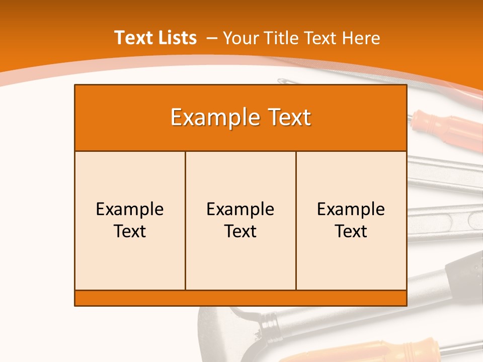 Industrial Isolated Spanner PowerPoint Template