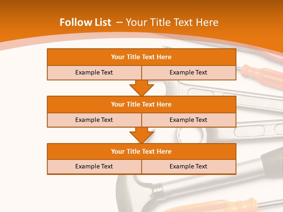 Industrial Isolated Spanner PowerPoint Template