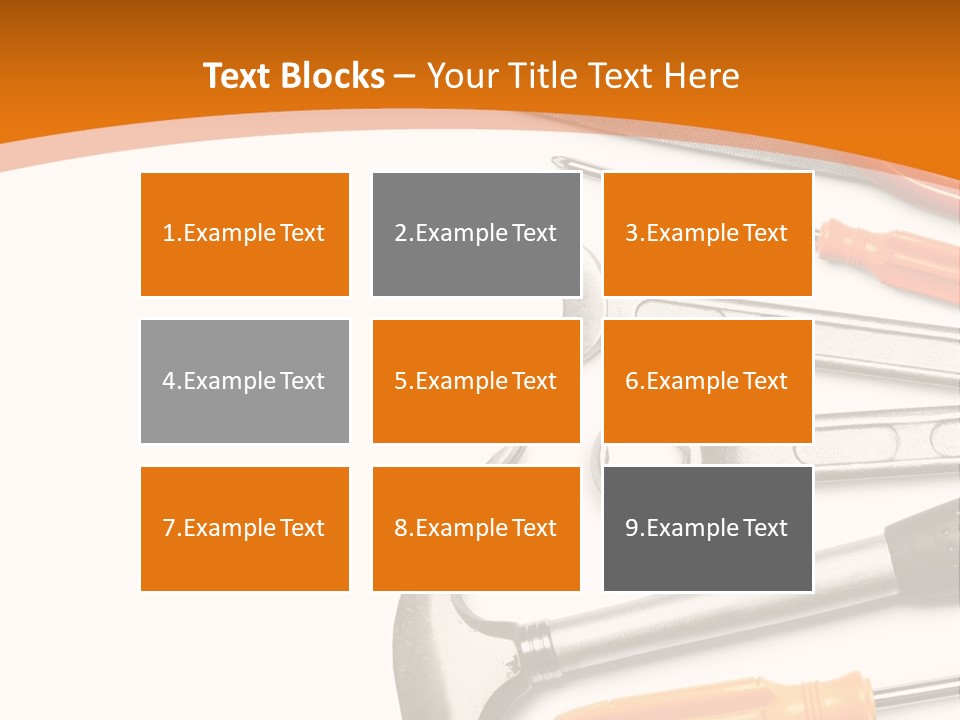 Industrial Isolated Spanner PowerPoint Template
