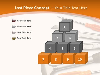 Industrial Isolated Spanner PowerPoint Template