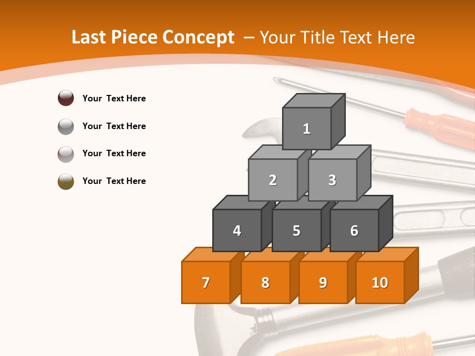 Industrial Isolated Spanner PowerPoint Template