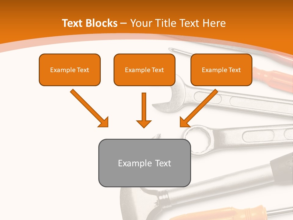 Industrial Isolated Spanner PowerPoint Template