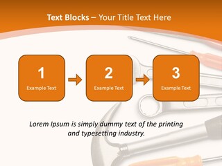 Industrial Isolated Spanner PowerPoint Template